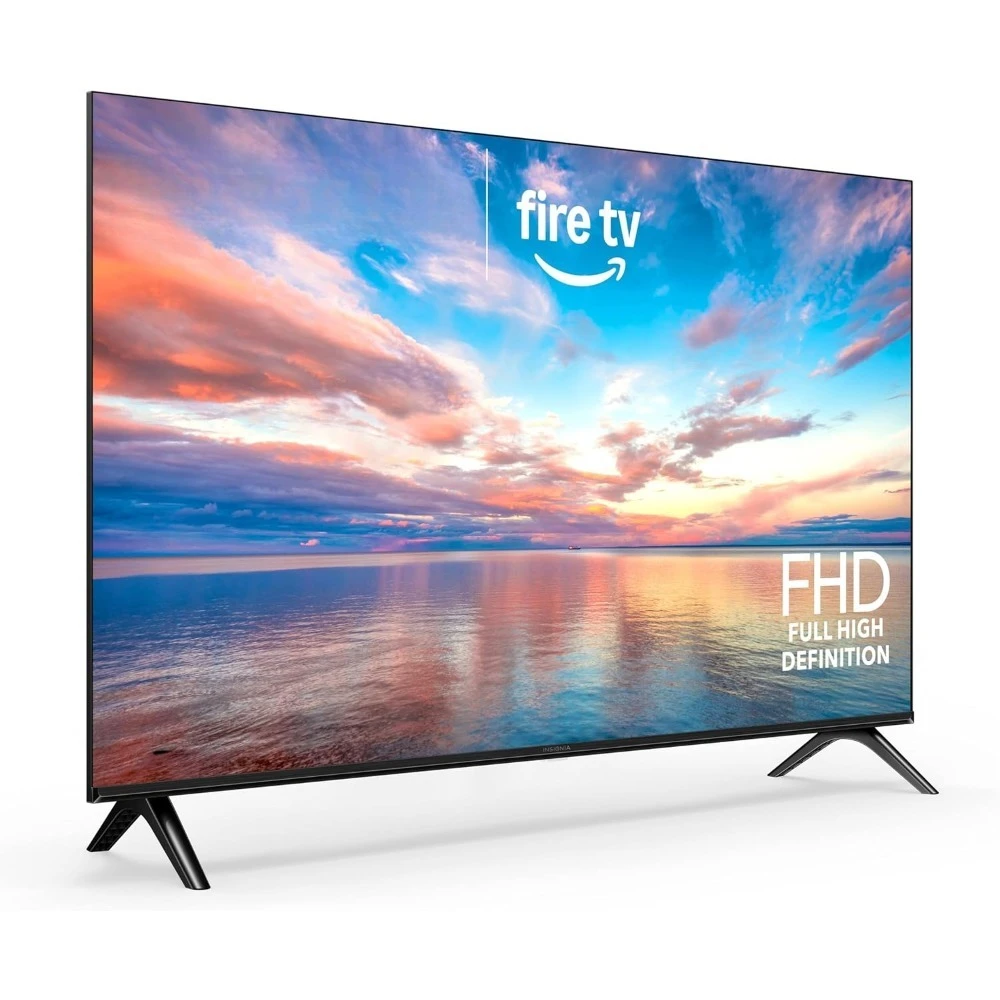 Televisor LED Inteligente Full HD con Control Remoto por Voz Alexa, Transmisión en Vivo, Sin Necesidad de Cable
