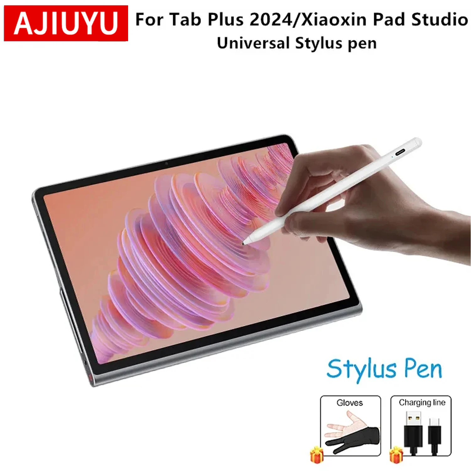 

Стилус AJIUYU для Lenovo Tab Plus 11,5 дюймов 2024 TB351FU P11 Pro Plus M10 Plus 3rd 10,6 Xiaoxin Pad Studio Touch Pen Pencil