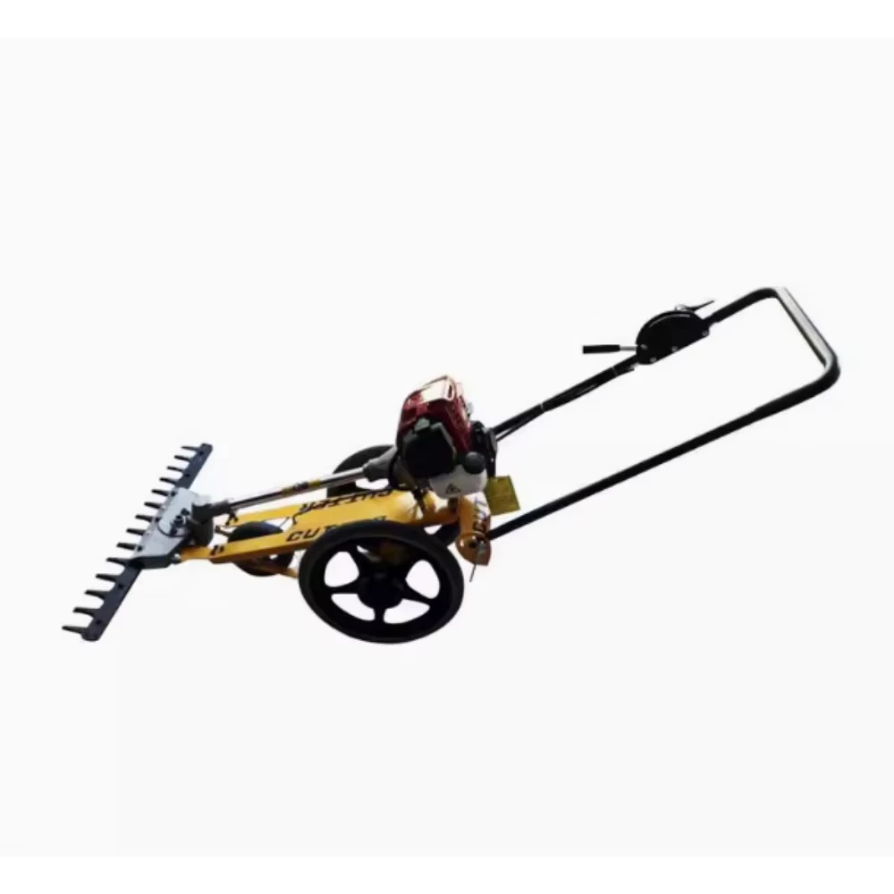 4-Stroke Hand-Push Lawn Mower Grass  Multi-Purpose Agricultural Brush Cutter For Land Reclamation Garden Orchard