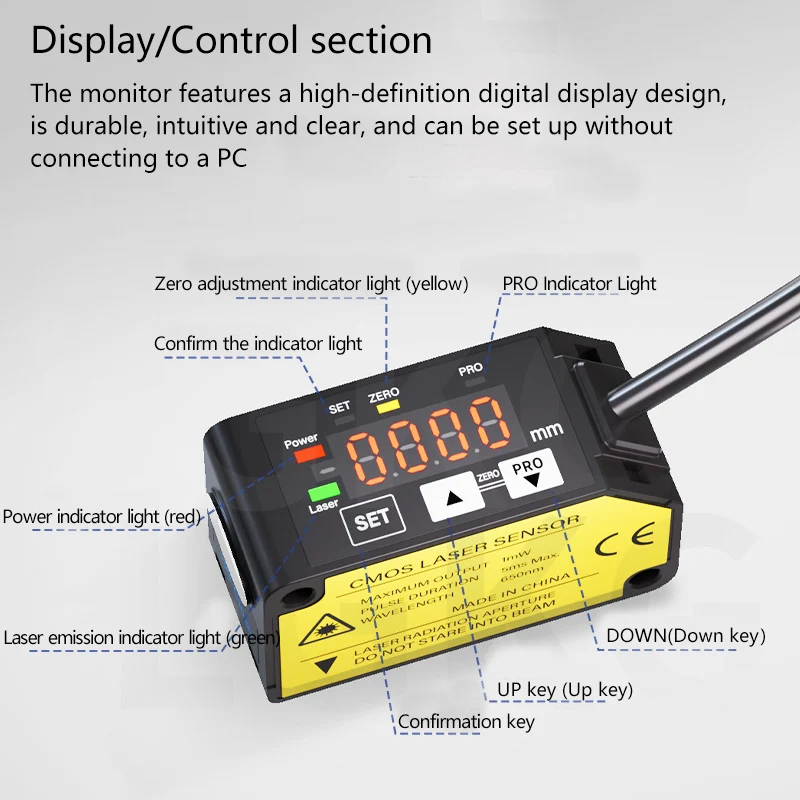 RS485-Kommunikation Laser-Entfernungssensor ModBus RTU-Protokoll Laser-Wegsensor NPN PNP Laser-Entfernungssensor