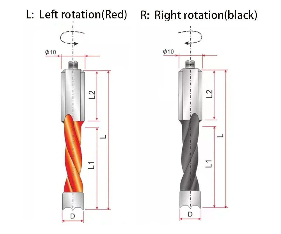 Left Right Rotation Woodworking 57mm 70mm Bits Router Bit Row Drilling Wood Hole Cutter Router Drill Bit Carbide Hinge Hole 35mm