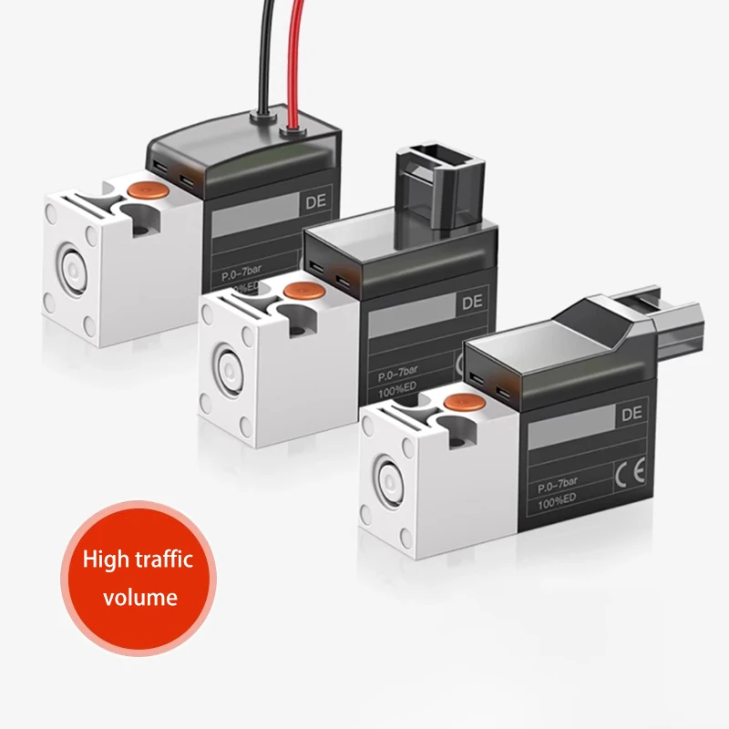 

High-flow type High-frequency Micro Solenoid Valve 10MM Air Valve 30Hz Two-position Three-way Control Valve