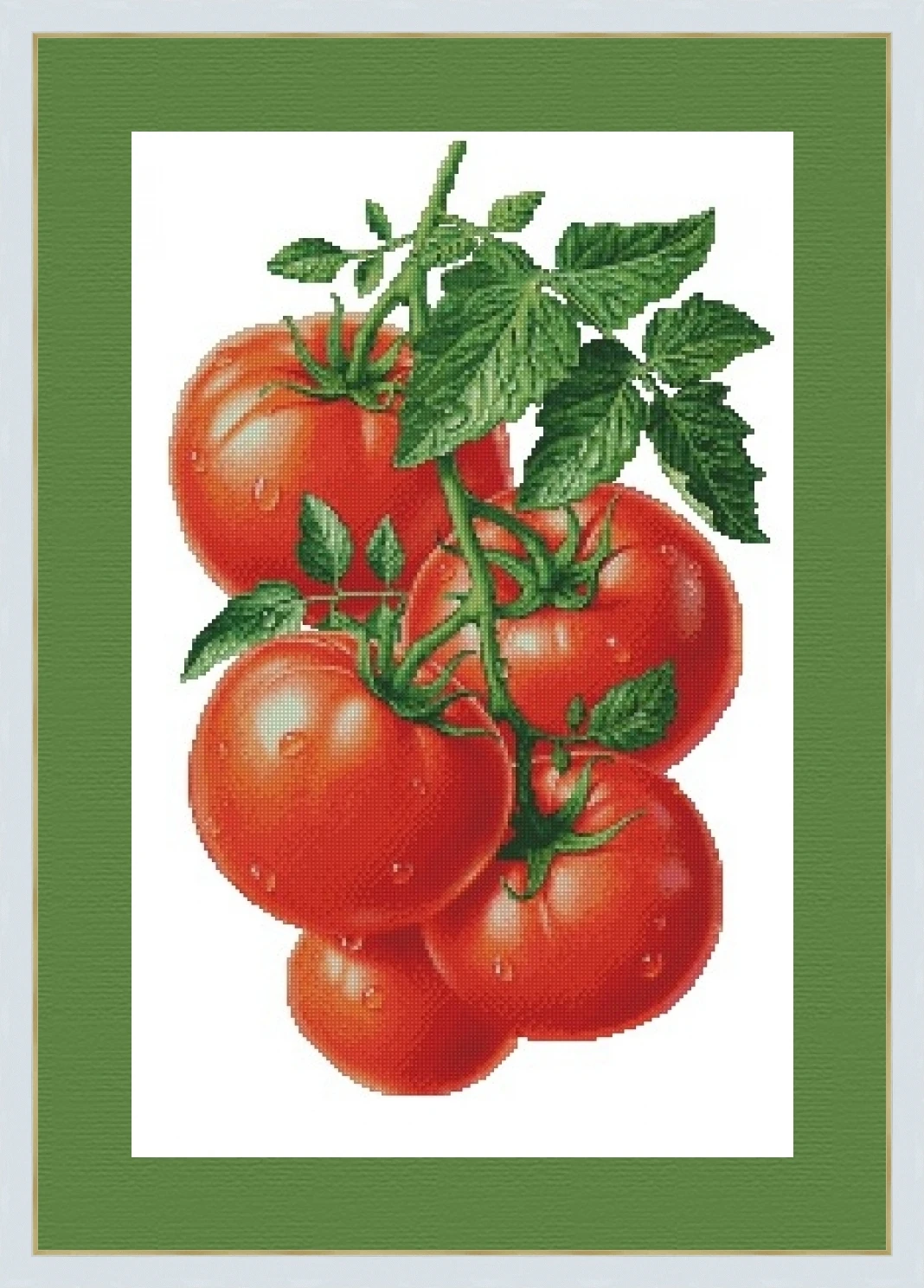 Tomatoes 38-54 DIY Needle Work Cross Stitch Set Counted Cross Stitch Kit  28ct 14ct 32ct Metallic cotton aida