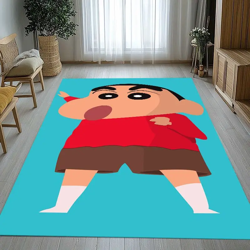 Funny C-Crayon Shin-chans Cartoon Soft Non-Slip Large Area Rug for Living Room,Bedroom Playroom Carpet Mat for Sofa,Home Decor