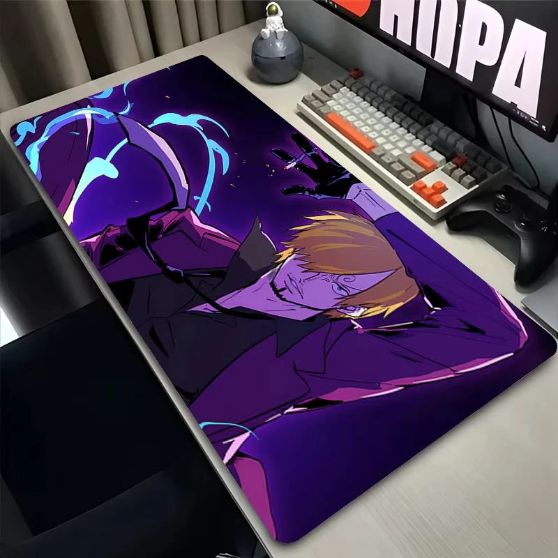 Anime Mauspad Gamer Computer Zubehör Schreibtisch Matte Gaming Playmat Büro Deskmat O-One P-stück Sanji Mousepad Pc teppich Matte