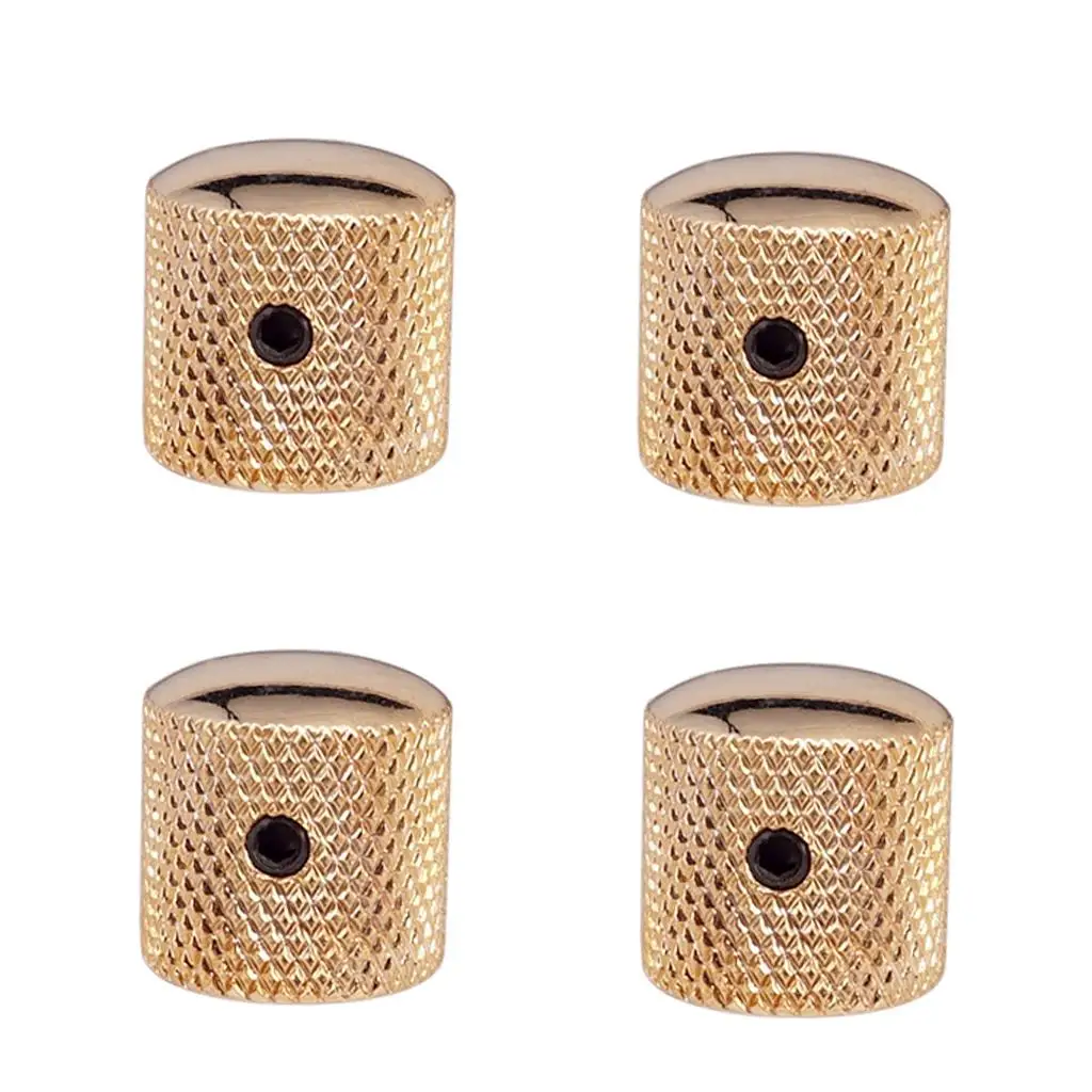 Iron Volume Knob Golden Tone Control Button Set Bass Guitar Replacement Cranksets for Musical Instrument Parts