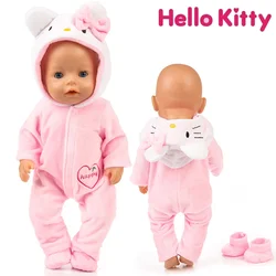 Hello Kitty Baby Rompers Newborn Girl Jumpsuit Clothes Kawaii Long Sleeve Jumpsuits Warm Kids Cosplay Costume for Babies Gifts