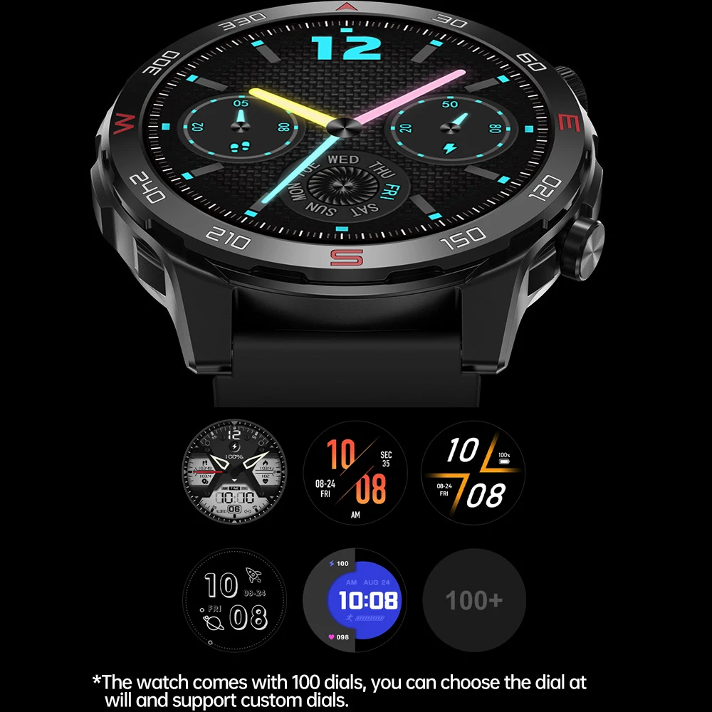 Reprodução de música local 4gb memória relógio inteligente chamada dente azul esportes relógios à prova dwaterproof água freqüência cardíaca das mulheres dos homens tempo smartwatch