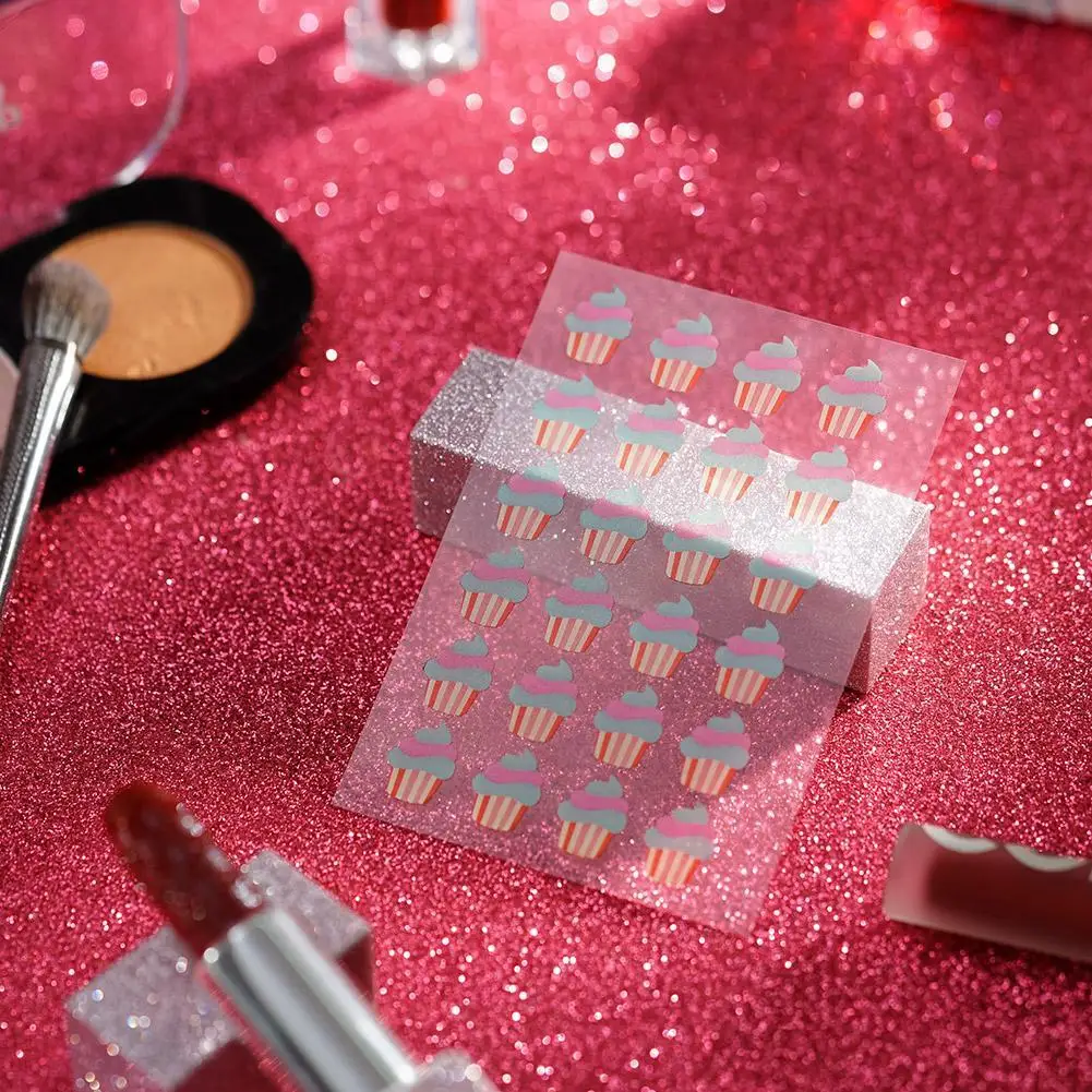 24 Counts Cake Acne Pimple Patch For Face Invisible Colorful Bear For Face Zit Acne Dots Cover Stickers Makeup Tool