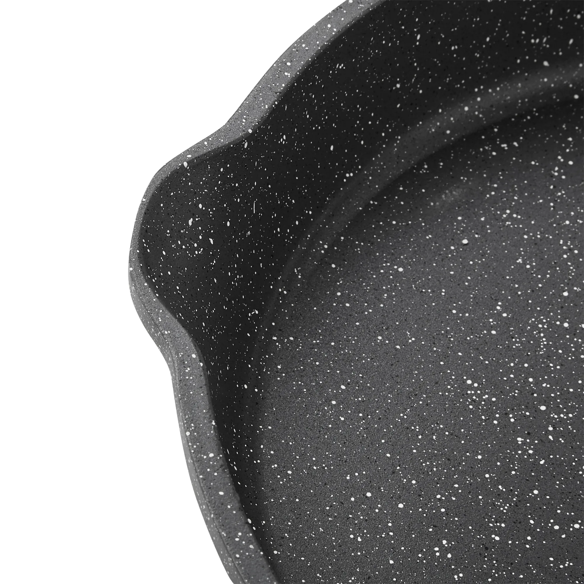 Sartén de aluminio fundido de 12", mancha de carbón