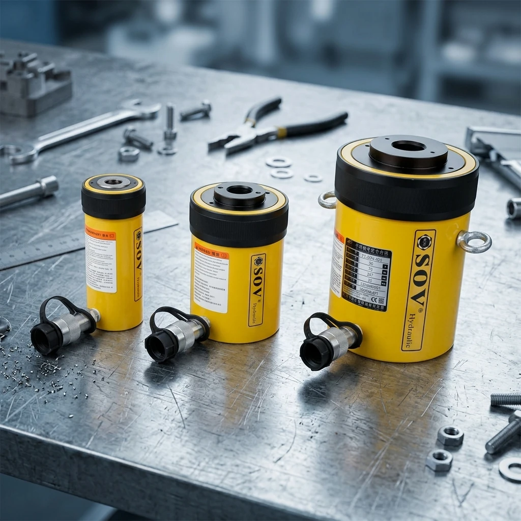 Equivalent 30 Ton RCH-302 Standard Hollow Plunger Hydraulic Jack Cylinder for Lifting Laboratory