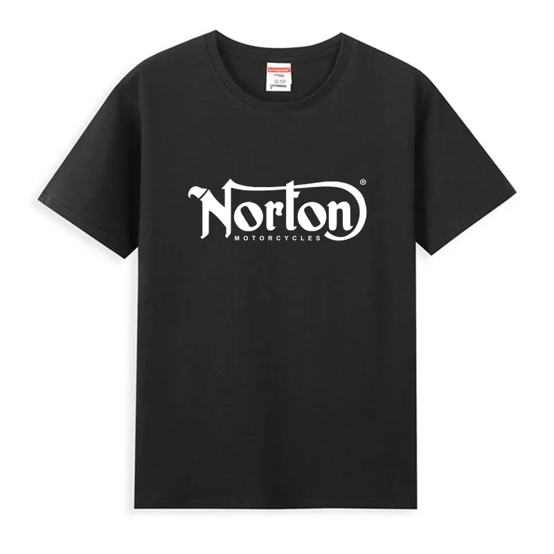 

2025 Men T Shirt Casual Norton Motorcycle Motocross T-shirt Graphic Summer Short Sleeves 100% Cotton S-3XL Cool Tee