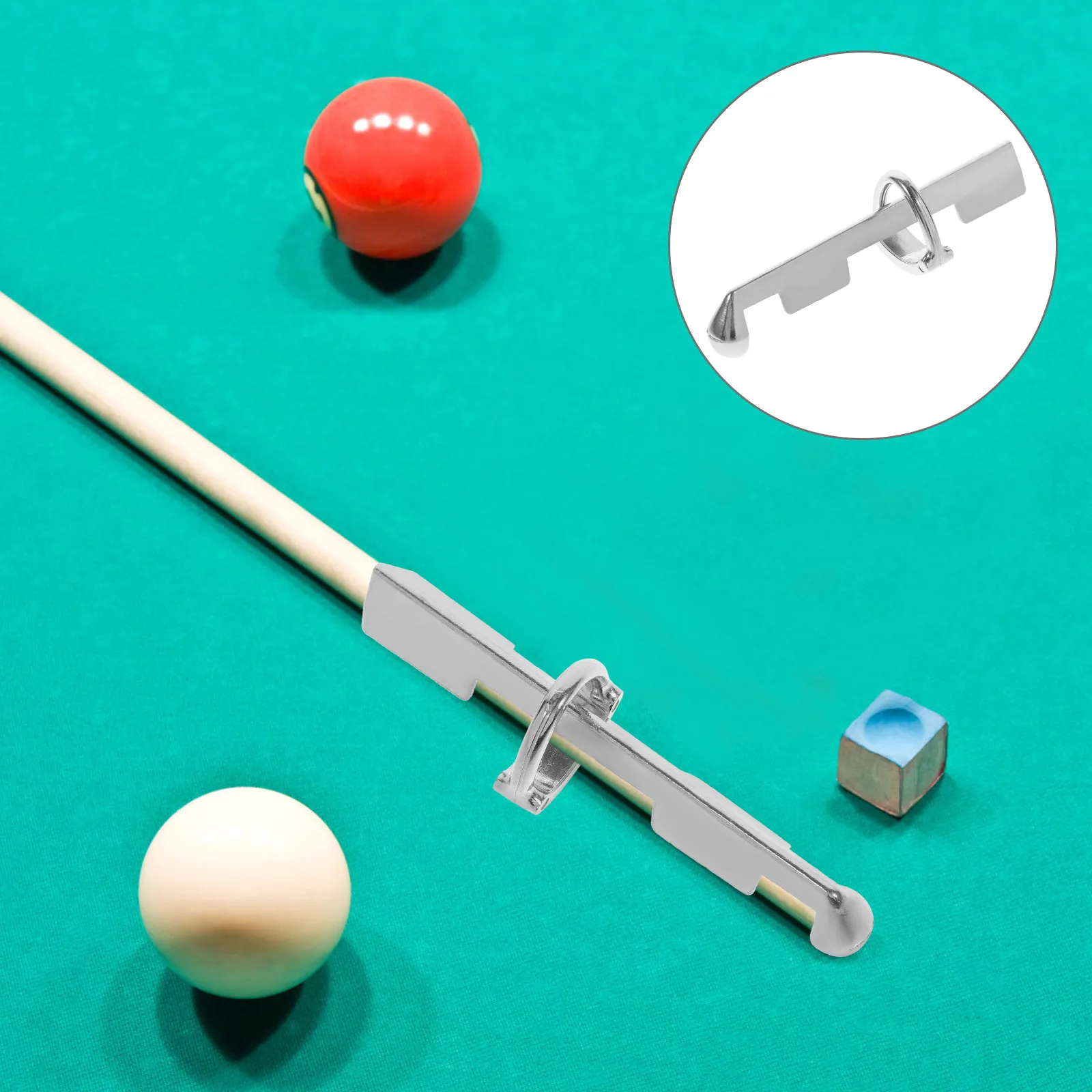 الألومنيوم تجمع جديلة تلميح المشبك أداة إصلاح قوية لقضبان البلياردو خفيفة الوزن المحمولة الملحقات جديلة تلميح المشبك #4