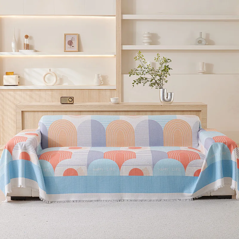 

Ofa Towel Cover Cloth Nordic Ins Cream Wind Dustproof and Wear-resistant Four-season Universal All-inclusive Sofa Blanket