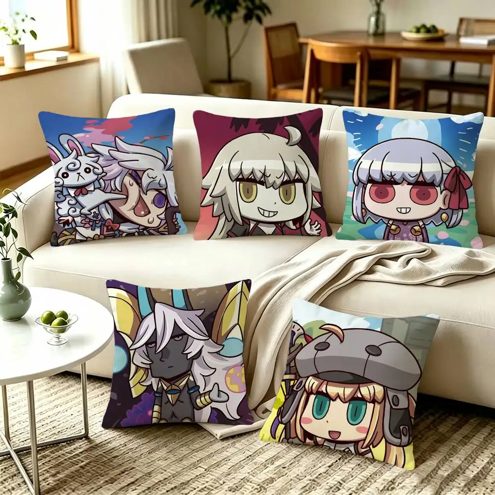 Cute Fate Grand Order FGO GO April Fools' Day  Pillow Covers, Home Sofa Cushion Covers and Aecorative Custom