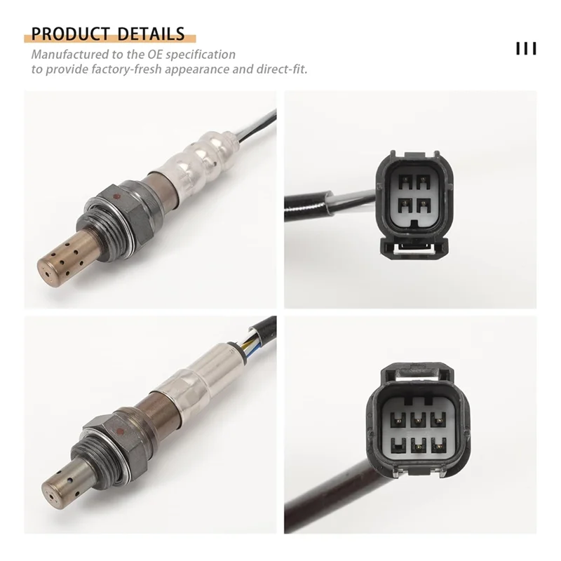 O2 산소 센서 키트 4PCS 36542R70A01 250-24785 350-35065 Honda Accord 2010-2011 Pilot 2009-2013 Odyssey 2011-2013