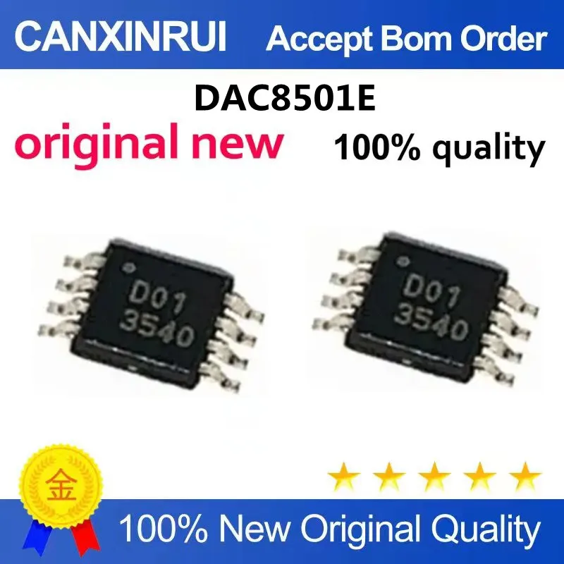 Digital-to-analog converter chip DAC8501E DAC8501 screen printing D01 new original MSOP8 can be shot directly