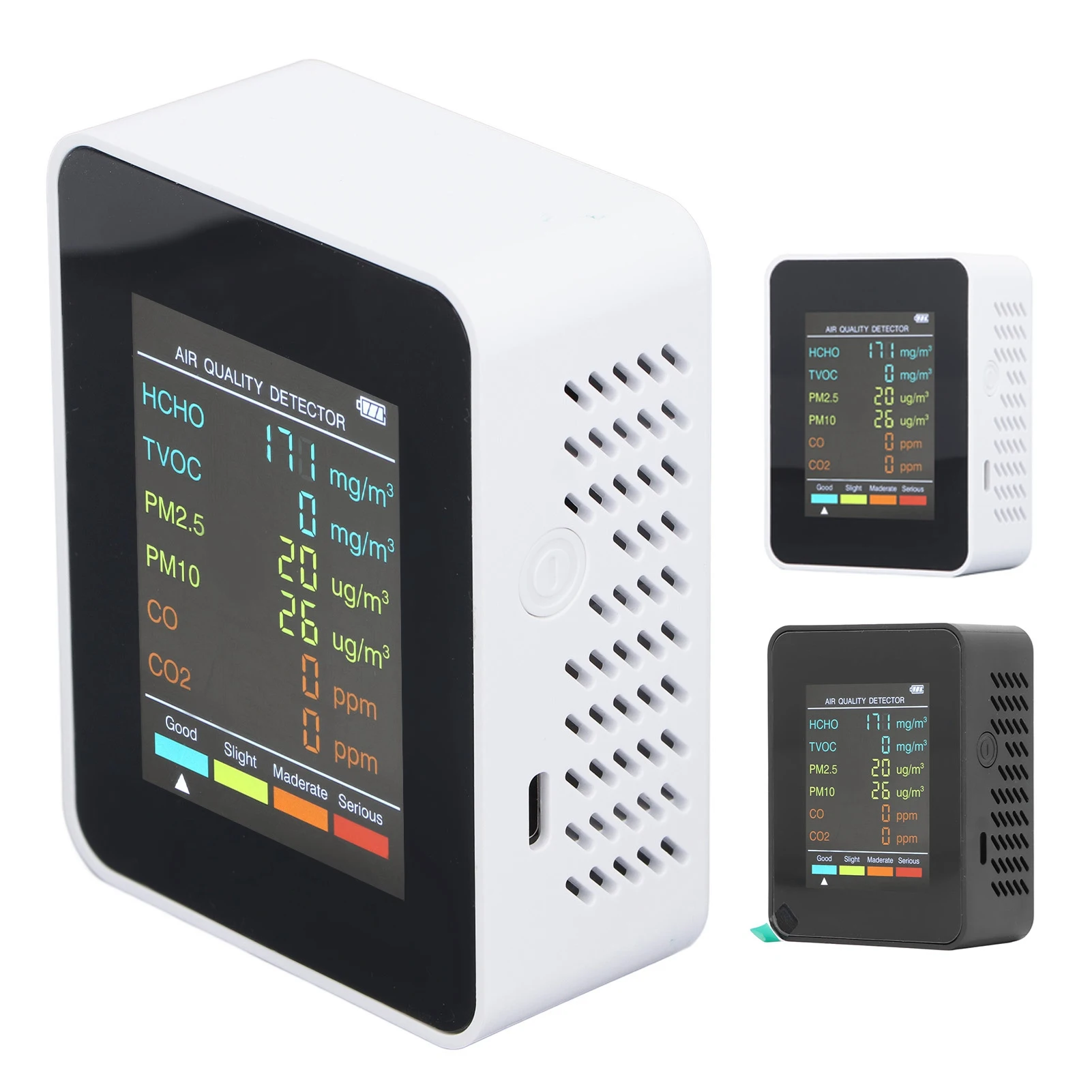 Air Quality Monitor Portable L - Air Quality Monitor Co2 Pm2.5 Tvoc 评论和价格