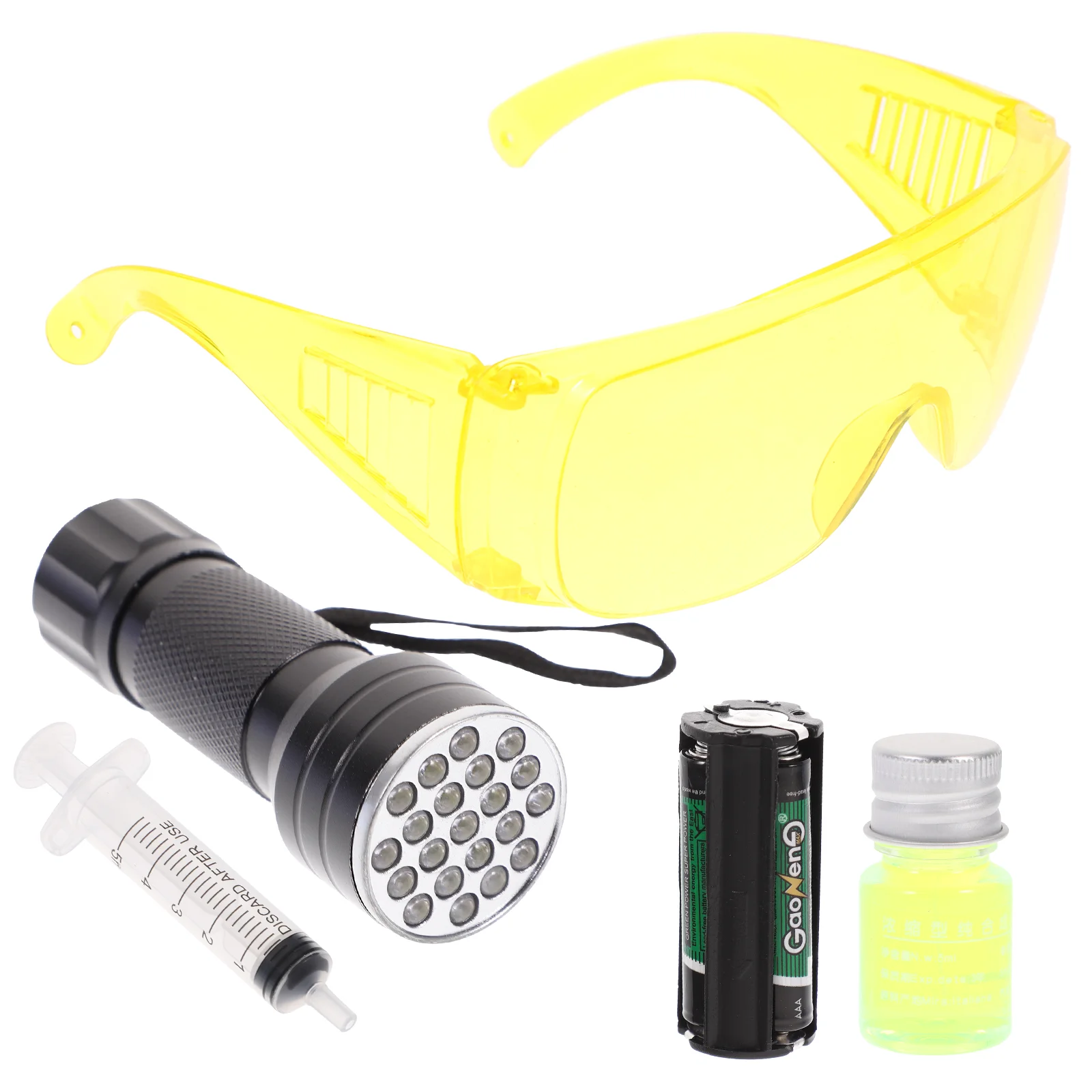 

Air Conditioner Leak Detection Tool Flashlight AC Test Kit Ultraviolet Car Stainless Steel UV