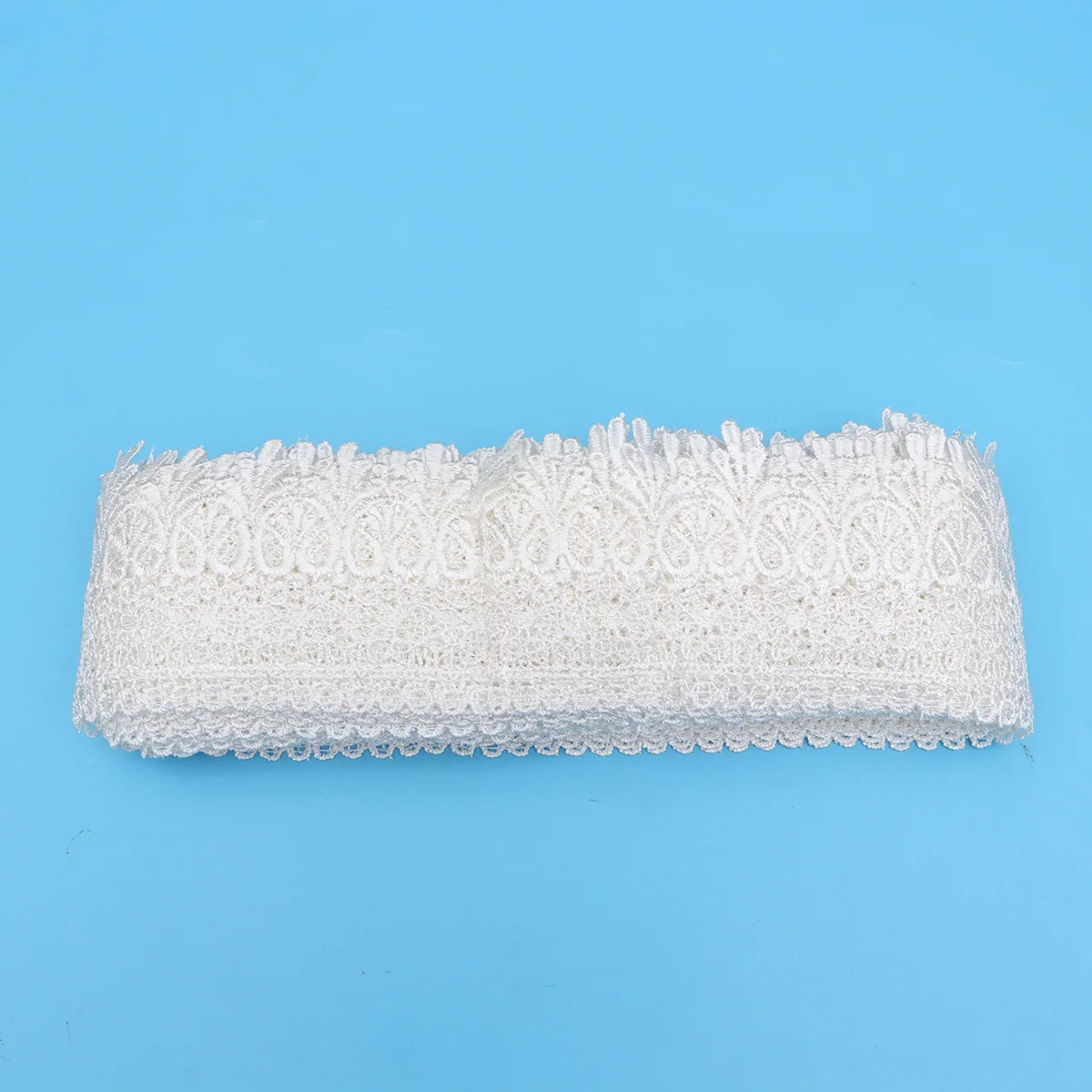 

1 Roll White Embroidery Lace Trimming Ribbon Diy Handmade Cloth Accessories For Home Textile Decoration Party Wedding Gift