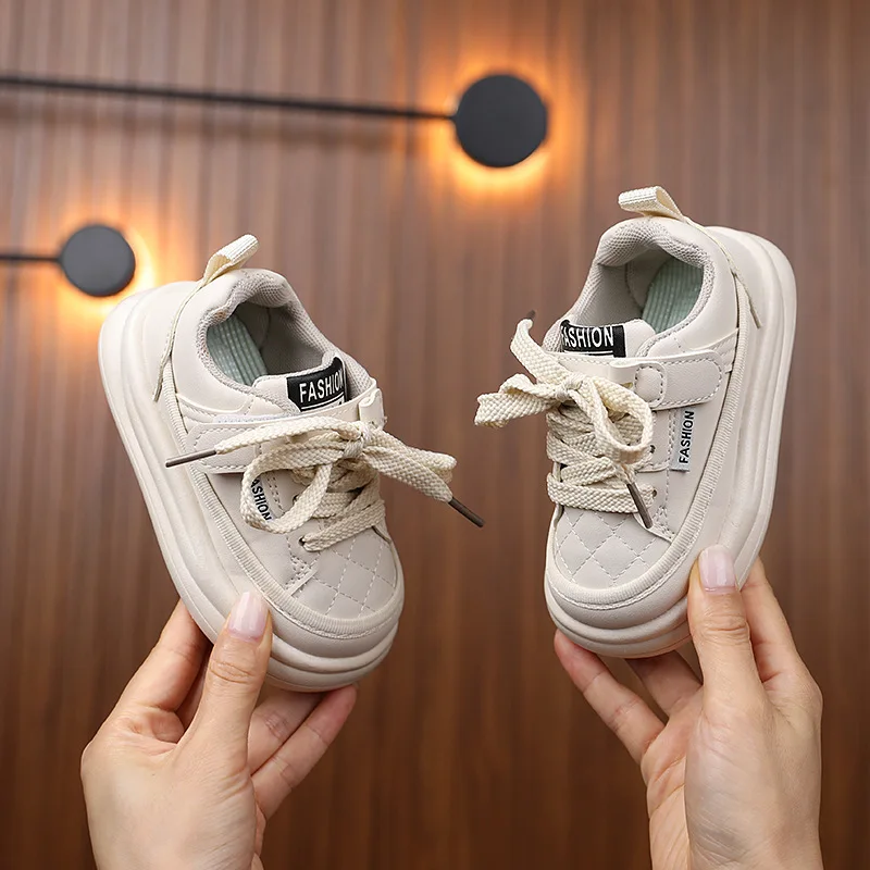 Fashion Girls Shoes 2025 Autumn New Kids Sneakers Soft Soled Anti Slip Boys' Shoe Simple Versatile Girls' Casual Shoes Tenis