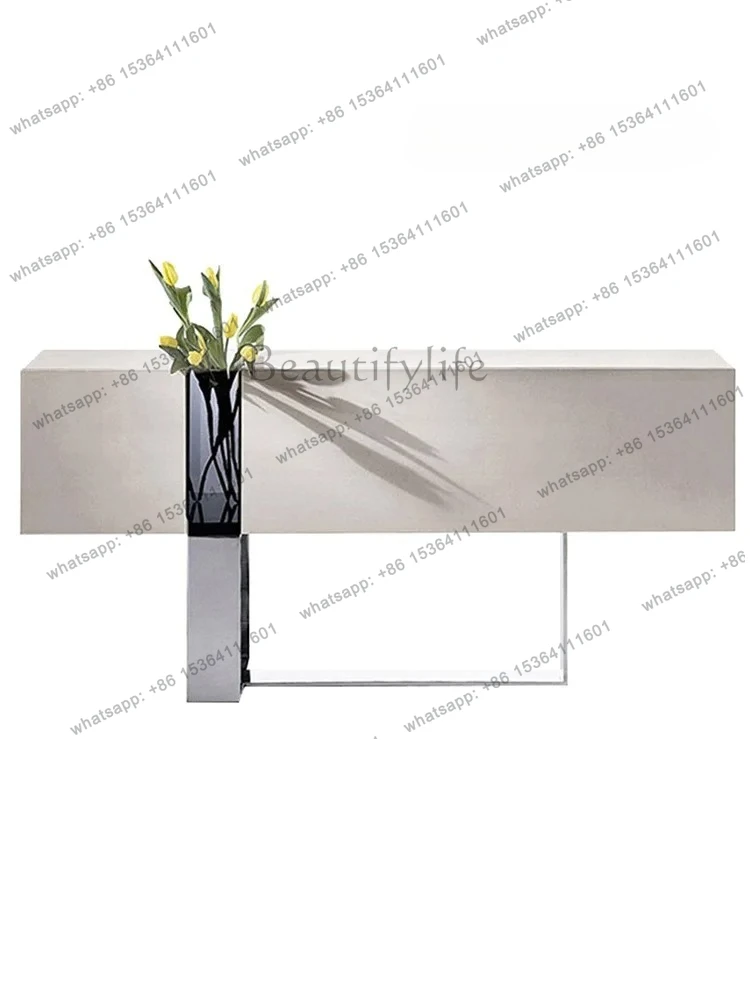 

High-end modern minimalist creative fashion dining side cabinet decorative cabinet flower arrangement porch foyer cabinet