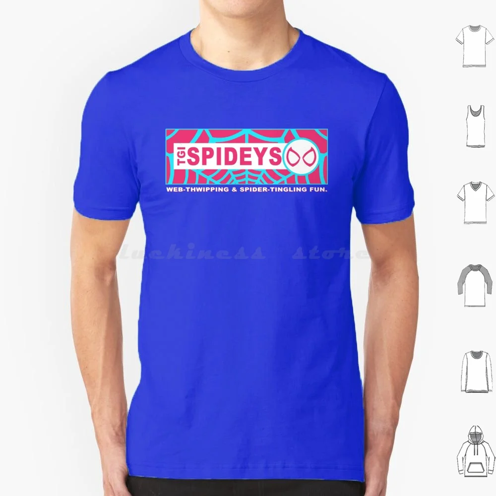Gwen's Tgi Spideys T Shirt Big Size 100% Cotton Into The Spider Verse Spider Verse Pop Culture Movies Food Foodie Food Lover