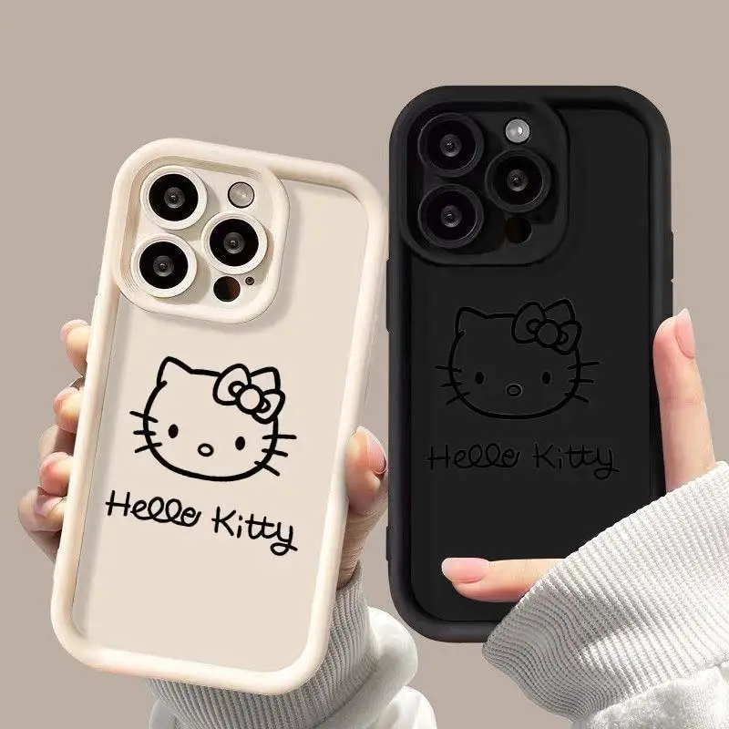 Cute Hello Kitty Cat Phone Case for Xiaomi Redmi Note 13 Pro Plus 12 11 10 12S 11S 10S 9S 8 9 13C 12C 10C 9A 9C A1 A2 A3 Cover