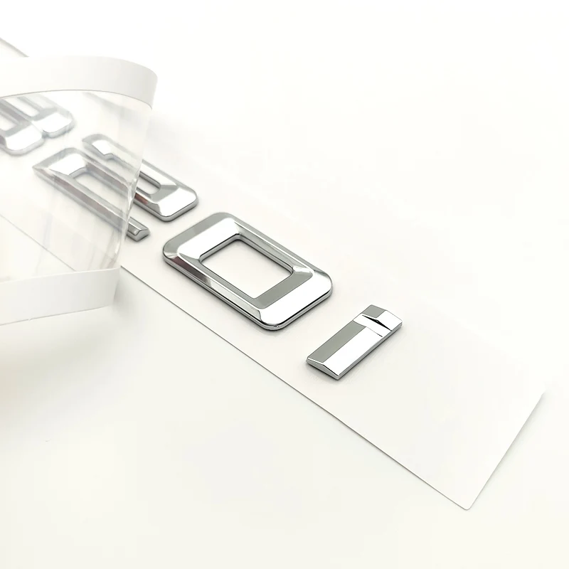 สติกเกอร์ติดตรารถยนต์ท้ายรถโครเมี่ยม3D สำหรับ BMW E90 E46 F30 F31 E36 316d 318d 325D 328d 330d 320D โลโก้อุปกรณ์เสริม