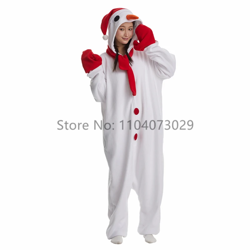 Onesieshow Animal Kigurumi Pyjamas Halloween Onesies Adult Cartoon White Pajama Cosplay Party Costume Women Homewear Christmas
