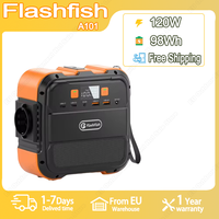 Flashfish A101 Mini Portable Power Station 120W Solar Generator 98Wh Lithium Battery Home Backup Outdoor Camping Mobile power
