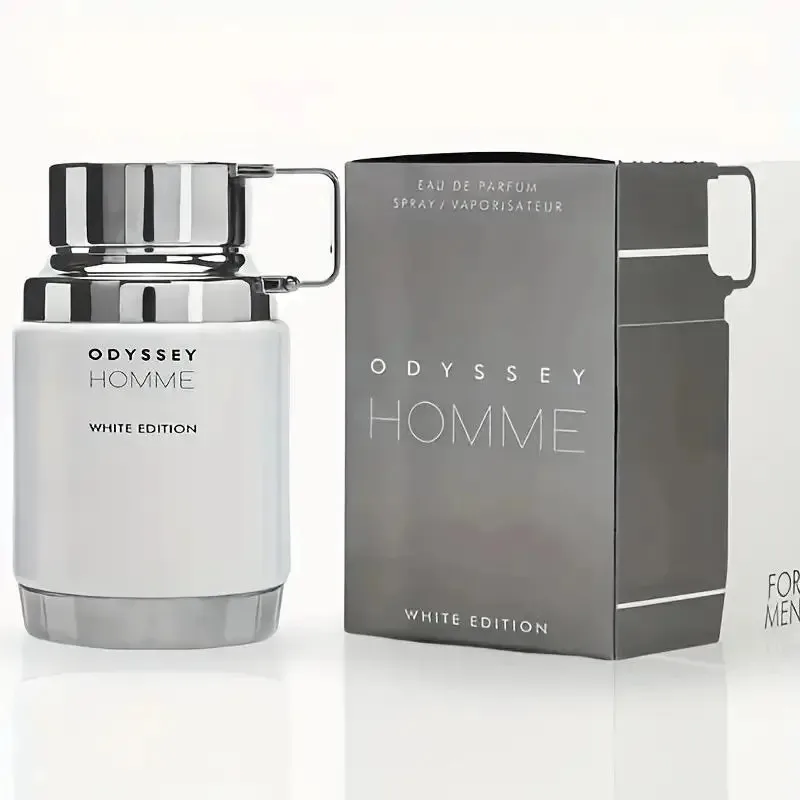 Armaf Odyssey Hombre Blanco 3,4 oz/100Homme eau de toilette, perfume para hombre, perfume naranja de madera ámbar de larga duración
