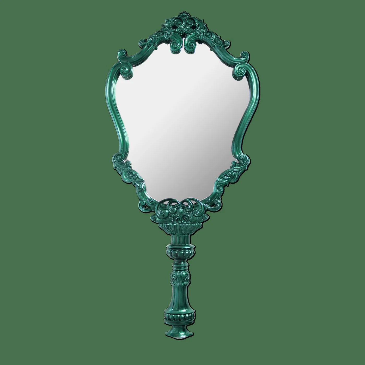 Carved bathroom mirror, bathroom mirror, anti-fog bathroom mirror with lamp, makeup mirror, living room corridor wall-mounted