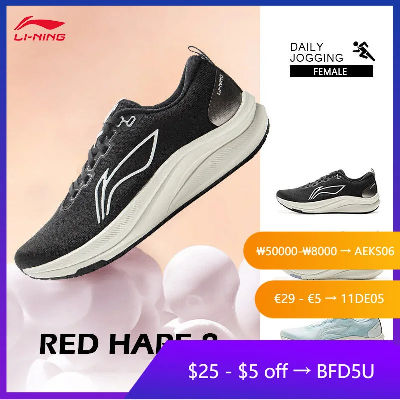 

LI-NING RED HARE 8 Women's support and stability racing training running shoes basic racing running shoes ARPV004