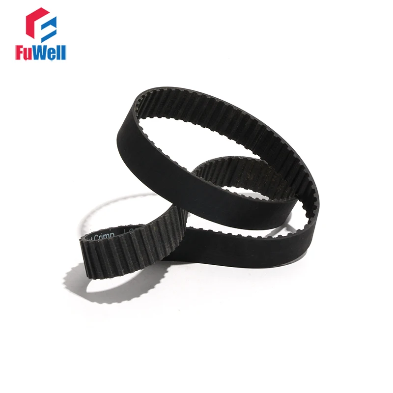 T5 Timing Pulley Belt T5-725/740/780/800/870 Black Rubber Transmission Belt 10/15/20/25/30/35/40/45/50mm Belt Width Toothed Belt