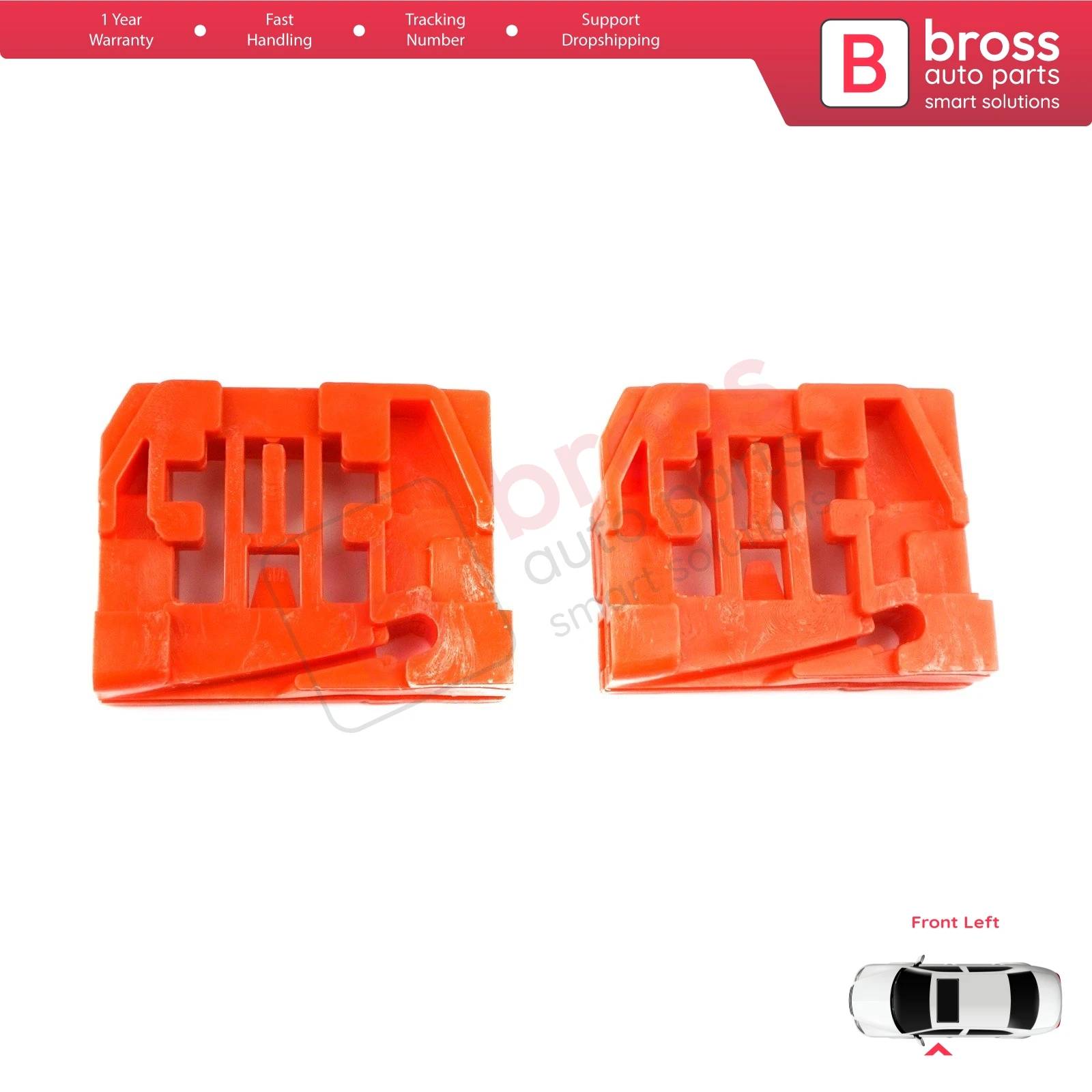 BWR255 Power Window Lifter Regulator Repair Clips Bracket Front Left Door for VW Touran MK1 1T1 1T2 1T3 2003-2015 1T1837461