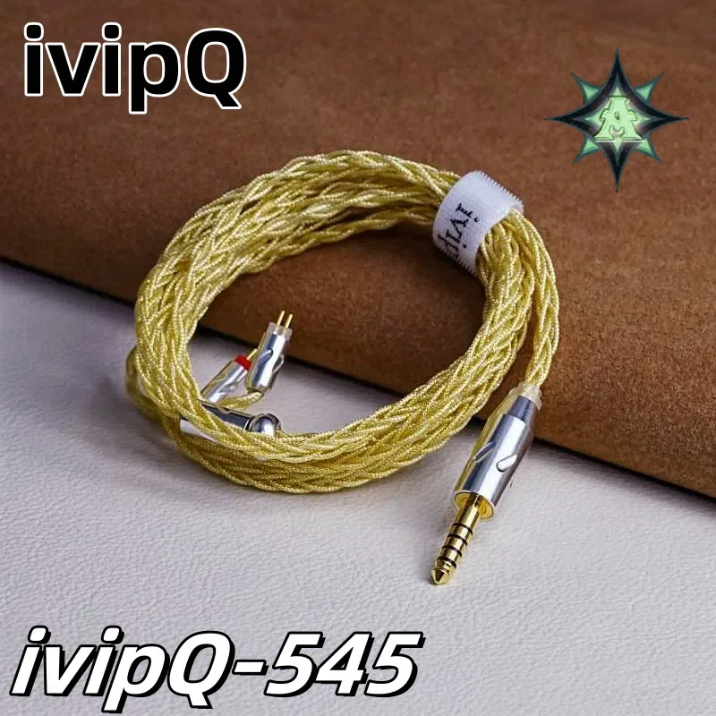 كابل ترقية سماعة الأذن ivipQ-545 8Core مع QDC/MMCX/Recessed 0.78 2PIN، لـ LZ A7 ZSX C12 V90