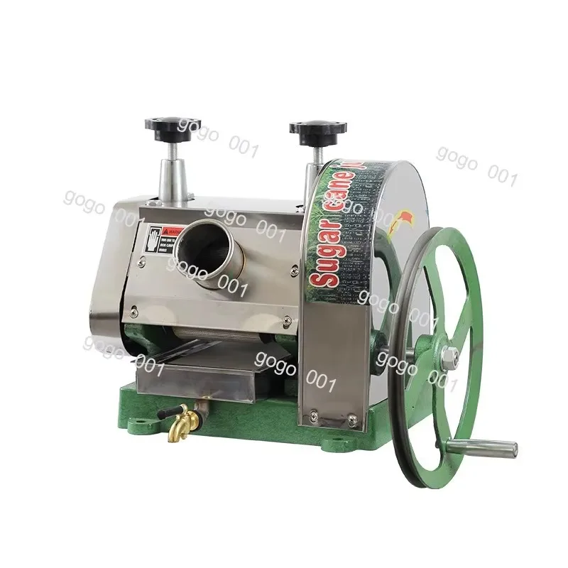 Commercial Manual Sugarcane Juicer – Hand Crank Sugar Cane Press Machine, Heavy Duty Juice Extractor for Fresh Cane Juice