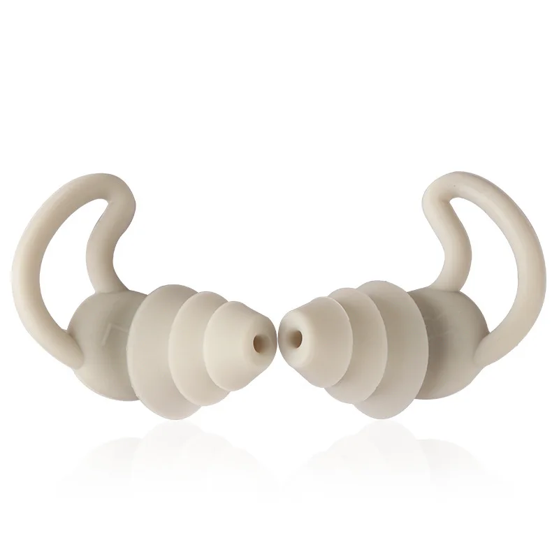Soft Silicone Sleeping Ear Plugs Sound Insulation Ear Protection Anti-Noise Plug Sleep Noise Reduction Swim Waterproof Earplugs