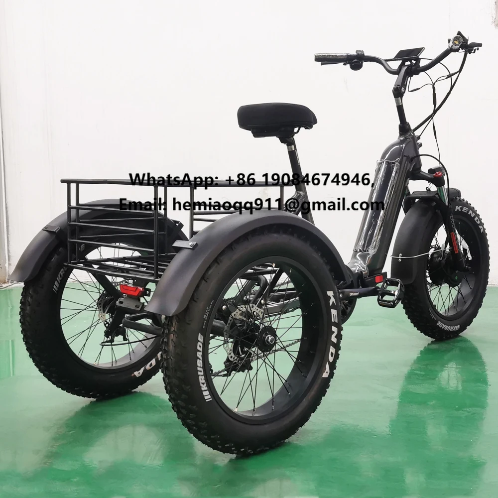 

Электрический трайк Joyebikes 48В 500Вт для взрослых, 20-дюймовый складной трехколесный электровелосипед