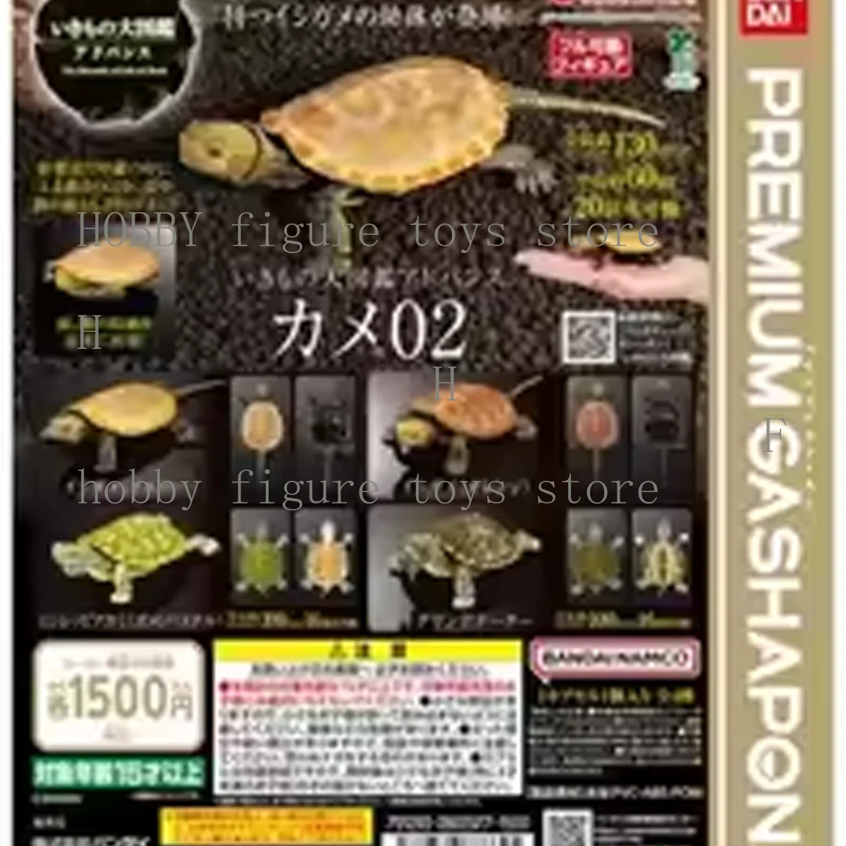 Bandai Original Gashapon Biological Atlas Anime Figur Turtle 02 Bewegliche Schildkröte Anime Actionfiguren für Hobby Kinder Modell Geschenke