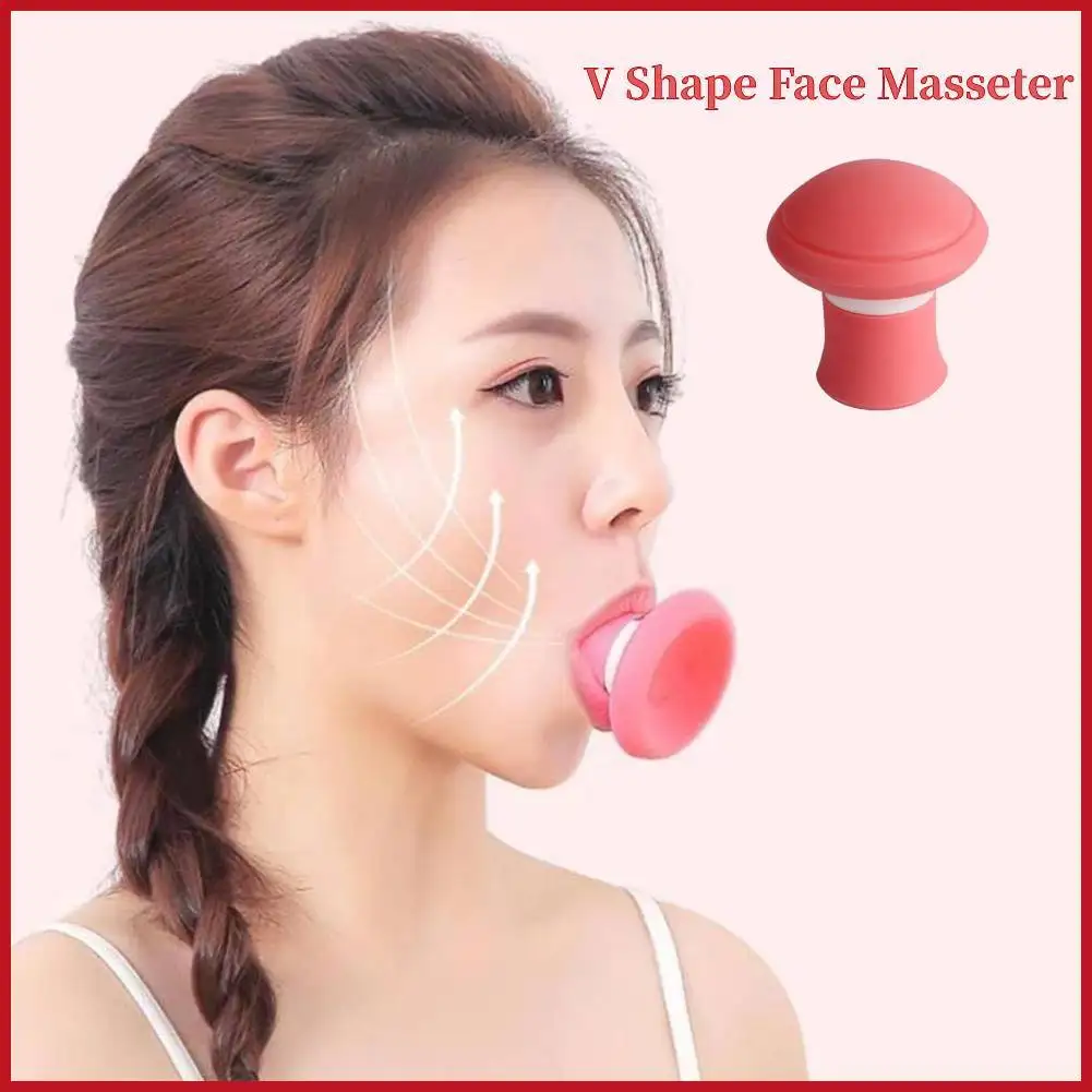 Silicone V Face Lifting Tool Mouth Exerciser Face Double Chin Slimming Facial Lifter Tighten The Facial Lines Skin Care Tools