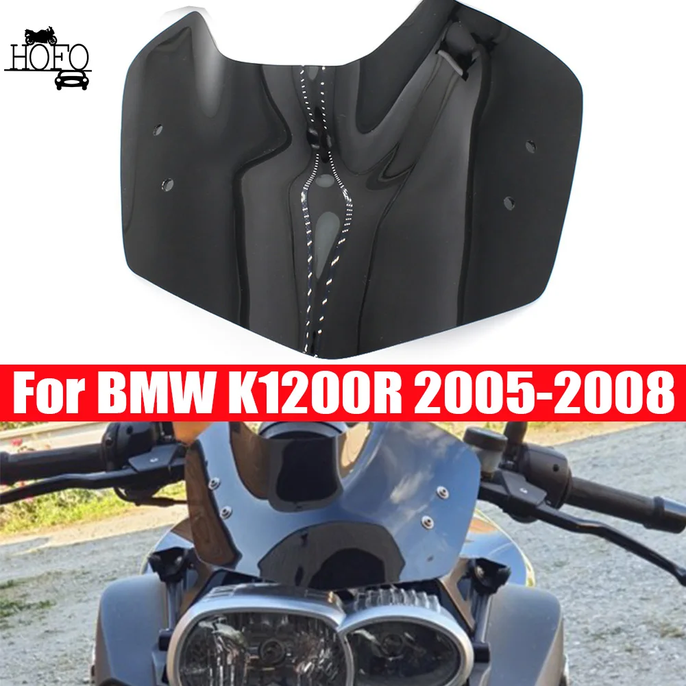 

Motorcycle Front Windscreen Windshield Extension Parts Wind Deflectors For BMW K1200R 2005-2008 K1300R 2009-2015