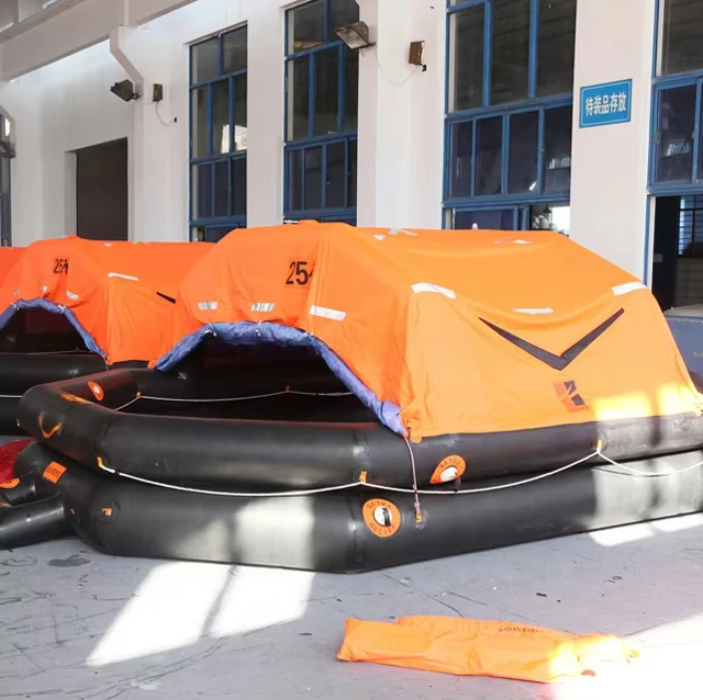 25-местный морской надувной спасательный плот, одобренный Solas