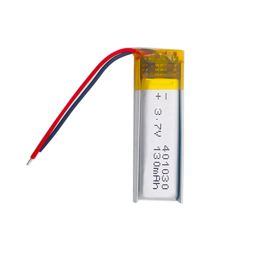10 قطعة 401030 371030 3.7 فولت 130 مللي أمبير ليثيوم بوليمر يبو بطارية قابلة للشحن ل MP3 MP4 GPS سماعة رأس بخاصية البلوتوث كاميرا قلم فيديو #3