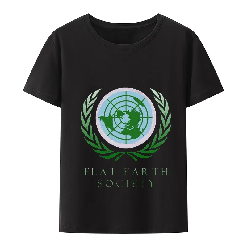 2024 Flat Earth Society Logo Conspiracy Theory Earthers Gift T-Shirt Design Tees Hip Hop Youth T Shirts Leisure Streetwear