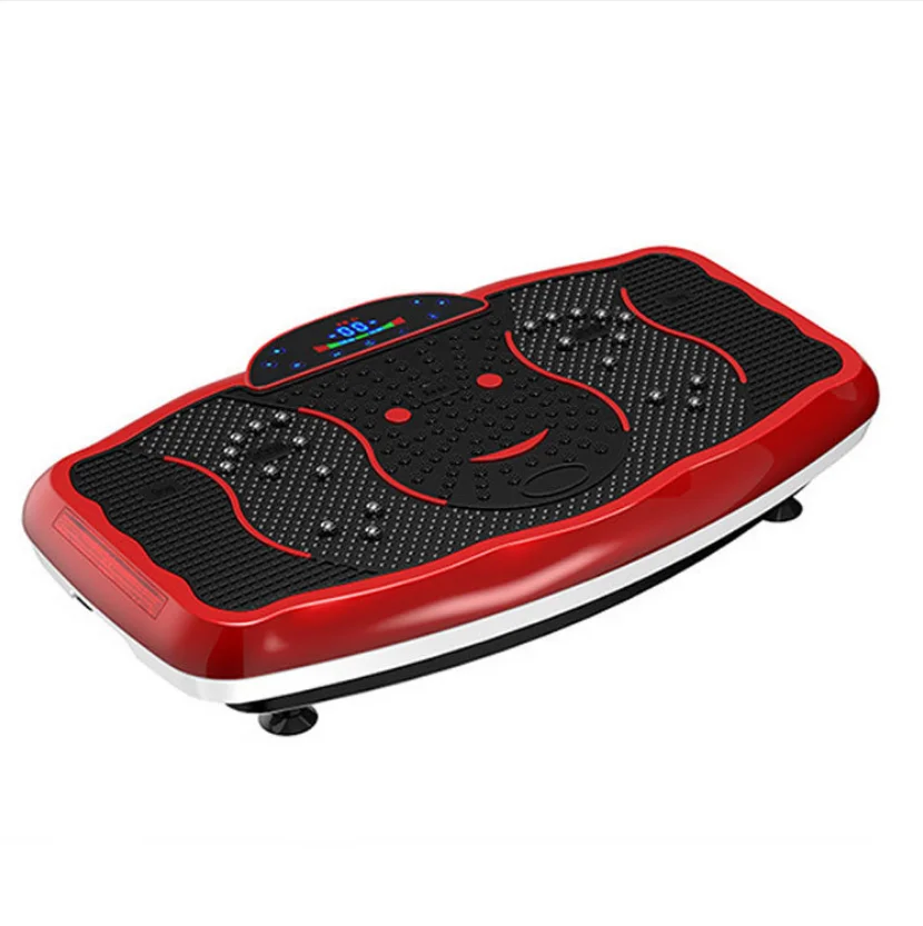 Vibrating Fat Shake,Multi-functional Dual-motor Home Fitness Equipment 4D Vibration Plate Whole Body Vibration Exercise Machine