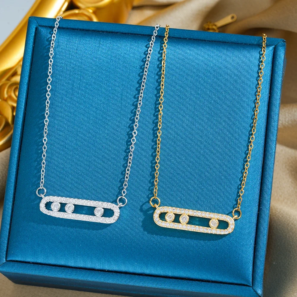 The latest paperclip titanium steel necklace of 2025 exudes a charm of light luxury, high-end and simplicity