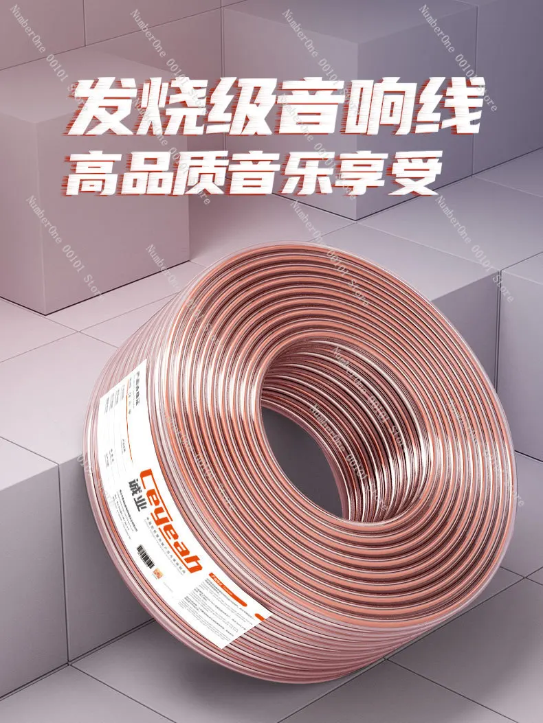 

Аудиоинженерная линия RVH, высококачественная экранированная линия динамиков, бескислородная медь, HIFI-трансляция, динамик, золотой и серебряный провод