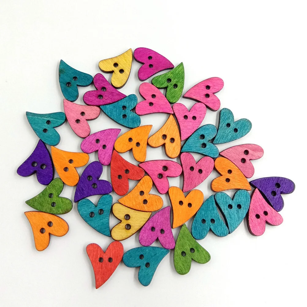 

100 шт. красочные деревянные пуговицы изогнутые в форме сердца натуральный деревянный швейный фурнитура для рукоделия изготовления ювелирных изделий подвески для мобильных телефонов